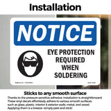 Eye Protection Required When Soldering