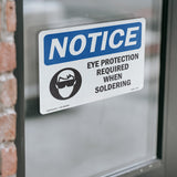 Eye Protection Required When Soldering