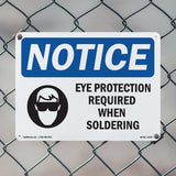 Eye Protection Required When Soldering