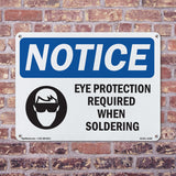Eye Protection Required When Soldering