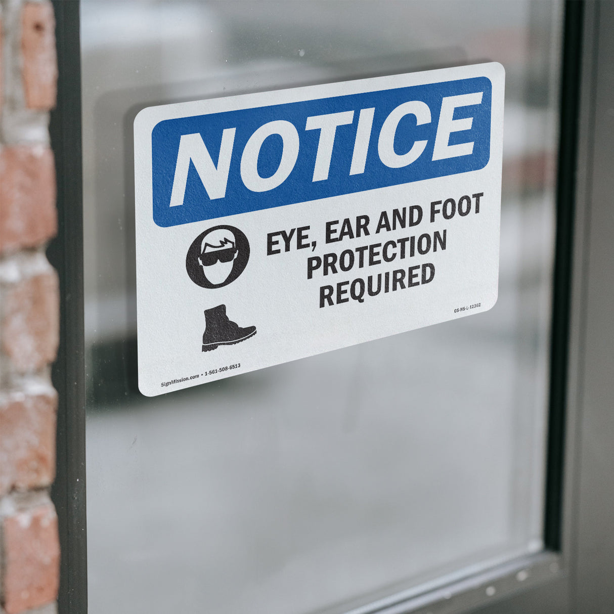 Eye, Ear & Foot Protection Required