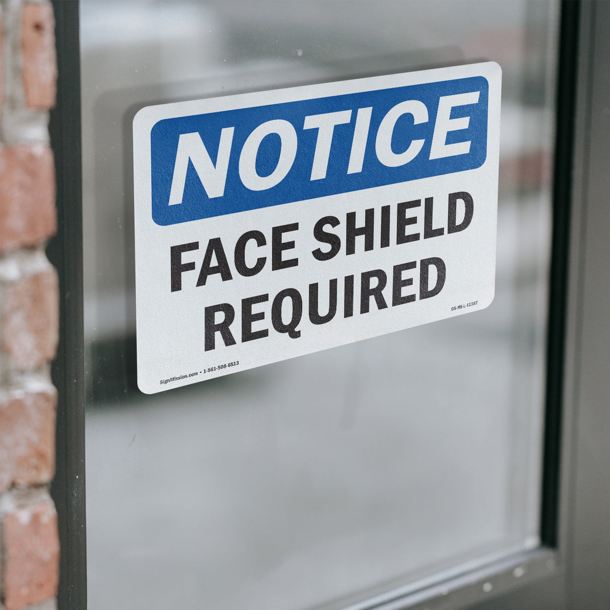Face Shield Required Sign