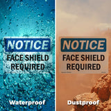 Face Shield Required Sign