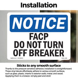 FACP Do Not Turn Off Breaker