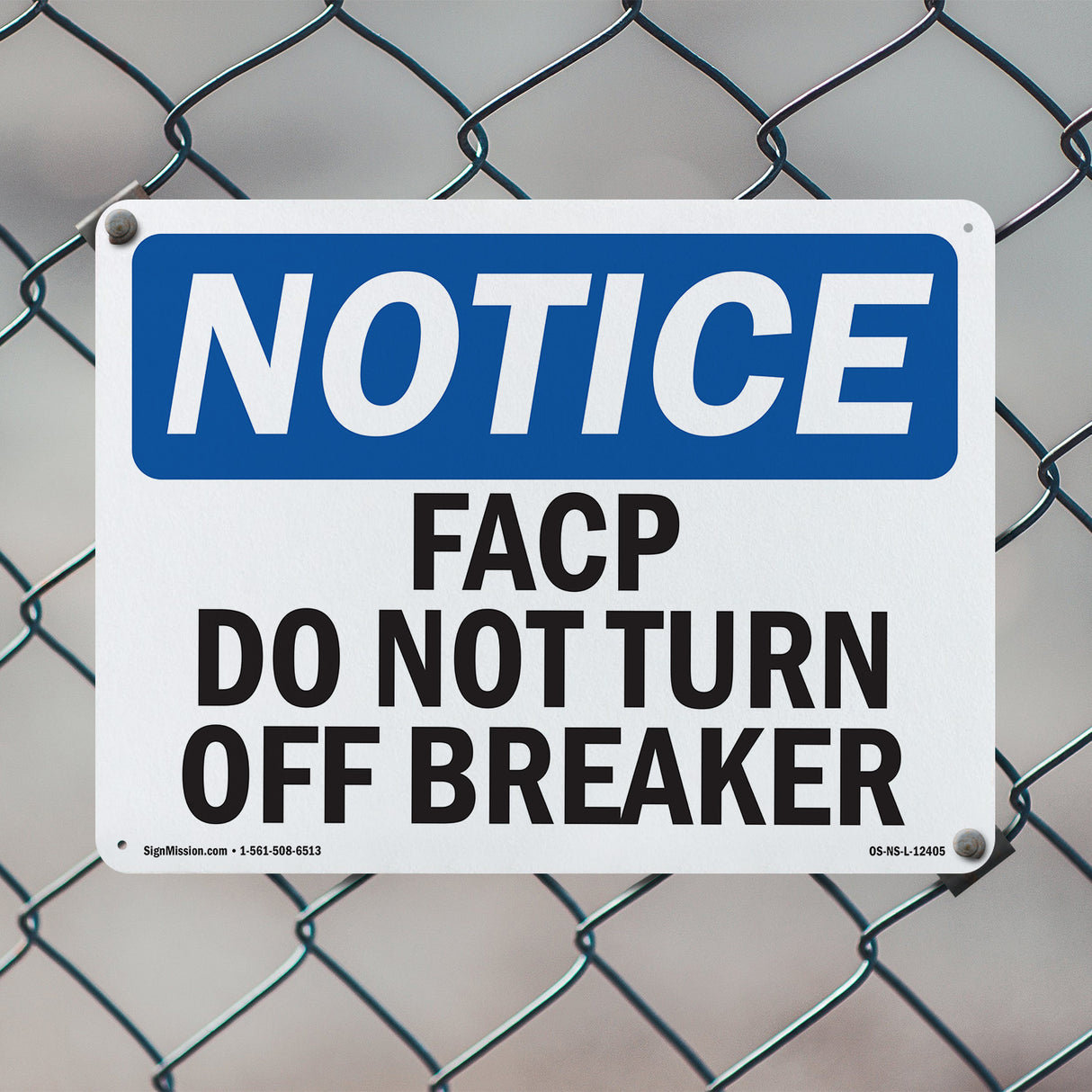 FACP Do Not Turn Off Breaker