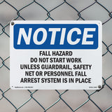Fall Hazard Do Not Start Work