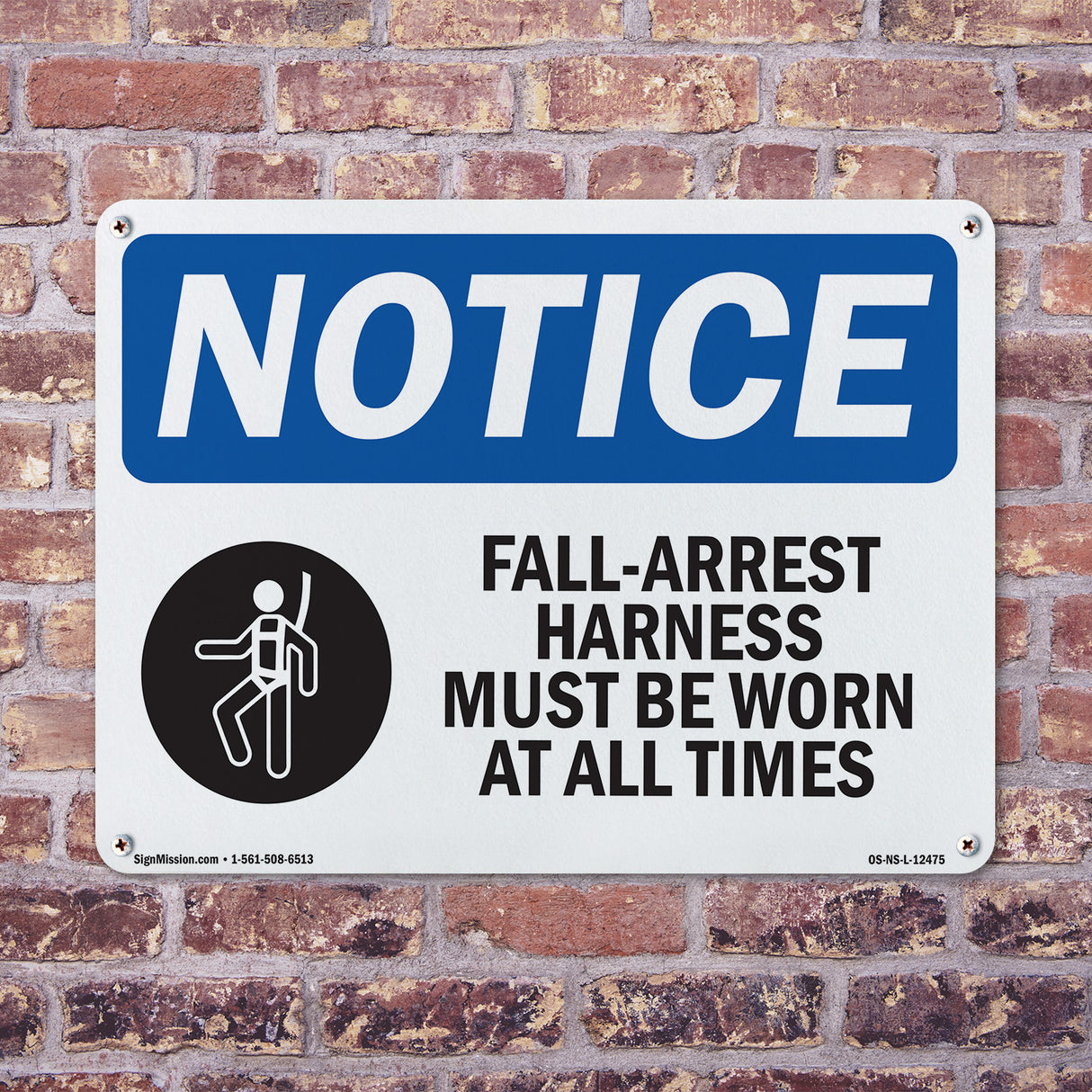 Fall-Arrest Harness Must Be