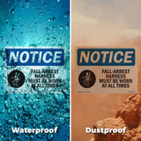 Fall-Arrest Harness Must Be