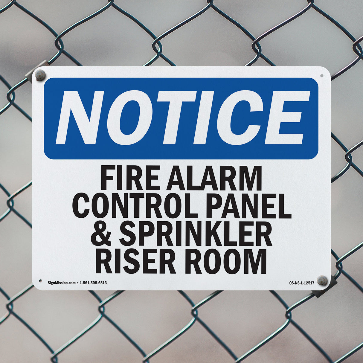 Fire Alarm Control Panel And Sprinkler Riser Room Sign