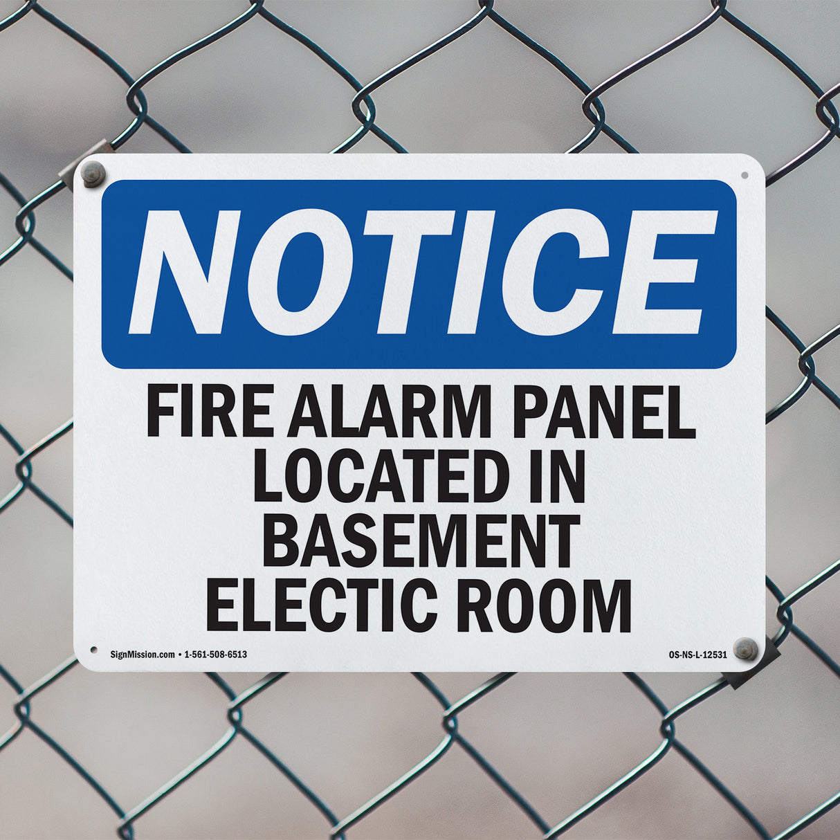 Fire Alarm Panel Located In Basement Electric Room