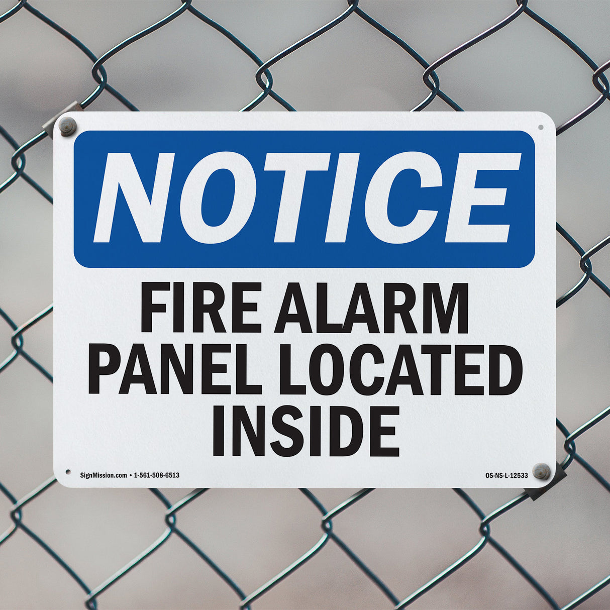 Fire Alarm Panel Located Inside