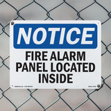 Fire Alarm Panel Located Inside