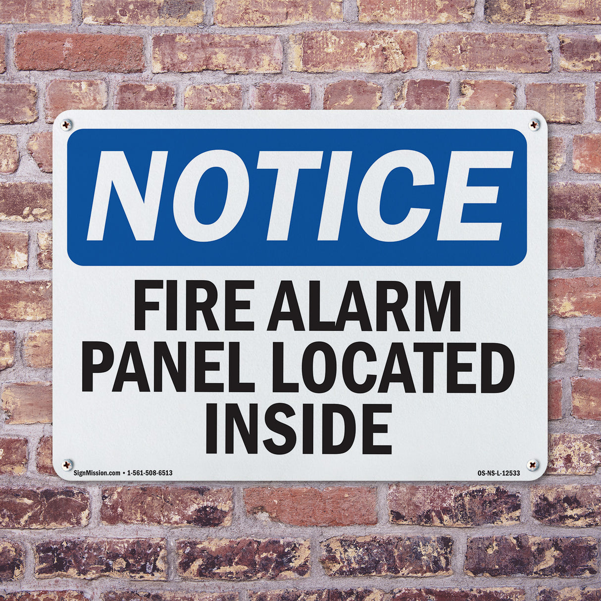 Fire Alarm Panel Located Inside