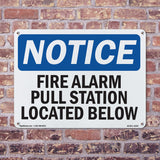 Fire Alarm Pull Station Located Below