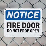 Fire Door Do Not Prop Open Sign