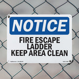 Fire Escape Ladder Keep Area Clear