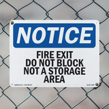 Fire Exit Do Not Block Not A Storage Area