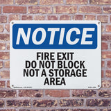 Fire Exit Do Not Block Not A Storage Area