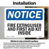 Fire Extinguisher And First Aid Kit Inside