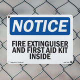 Fire Extinguisher And First Aid Kit Inside