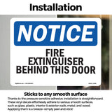 Fire Extinguisher Behind This Door Sign