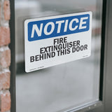 Fire Extinguisher Behind This Door Sign