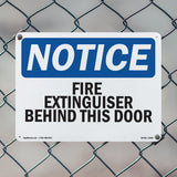 Fire Extinguisher Behind This Door Sign