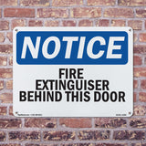 Fire Extinguisher Behind This Door Sign