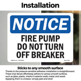 Fire Pump Do Not Turn Off Breaker