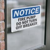 Fire Pump Do Not Turn Off Breaker