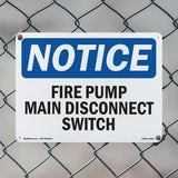 Fire Pump Main Disconnect Switch