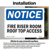 Fire Riser Room Roof Top Access