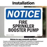 Fire Sprinkler Booster Pump Sign