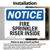 Fire Sprinkler Riser Inside Sign