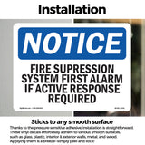 Fire Suppression System First Alarm If Active