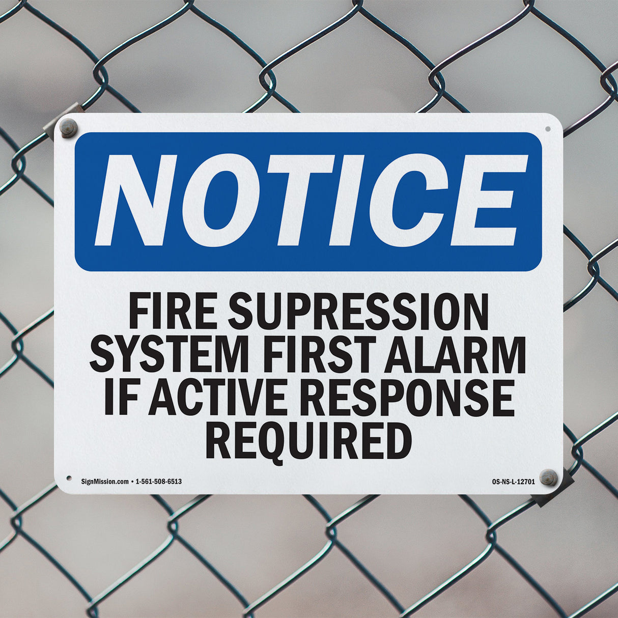 Fire Suppression System First Alarm If Active