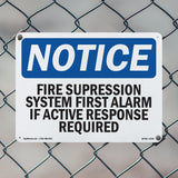 Fire Suppression System First Alarm If Active
