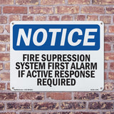 Fire Suppression System First Alarm If Active