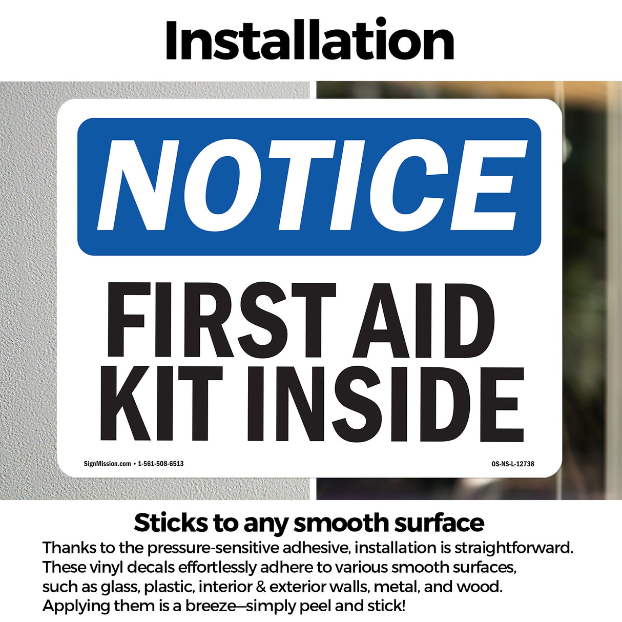 First Aid Kit Inside Sign