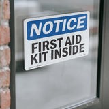 First Aid Kit Inside Sign