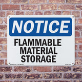 Flammable Material Storage Sign