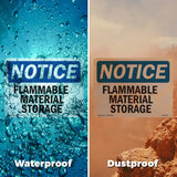 Flammable Material Storage Sign