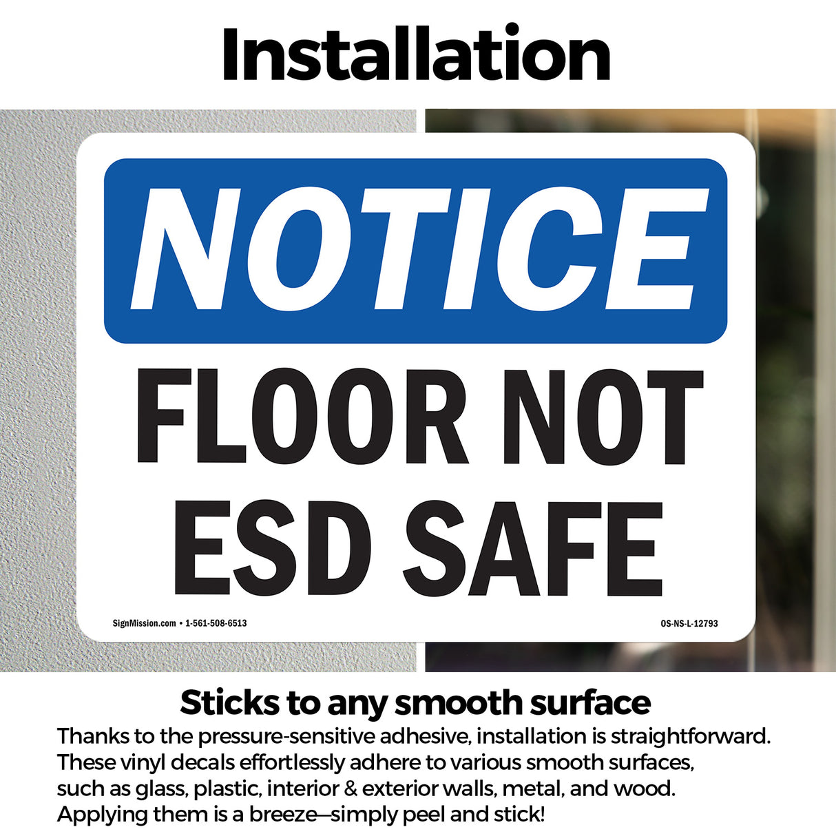 Floor Not ESD Safe