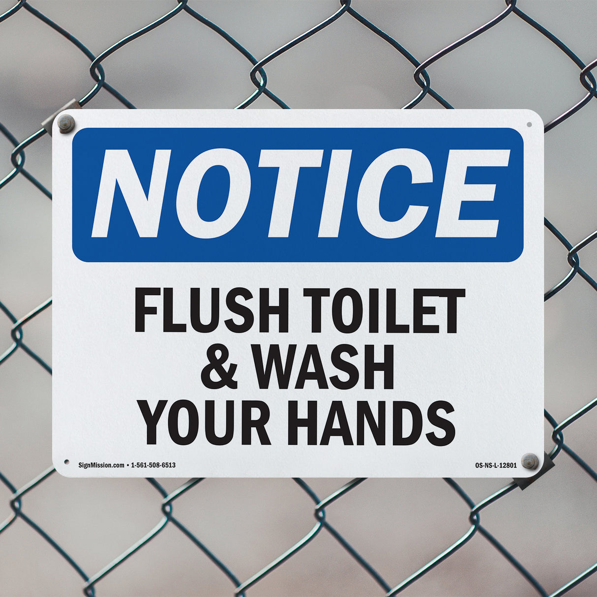 Flush Toilet And Wash Your Hands