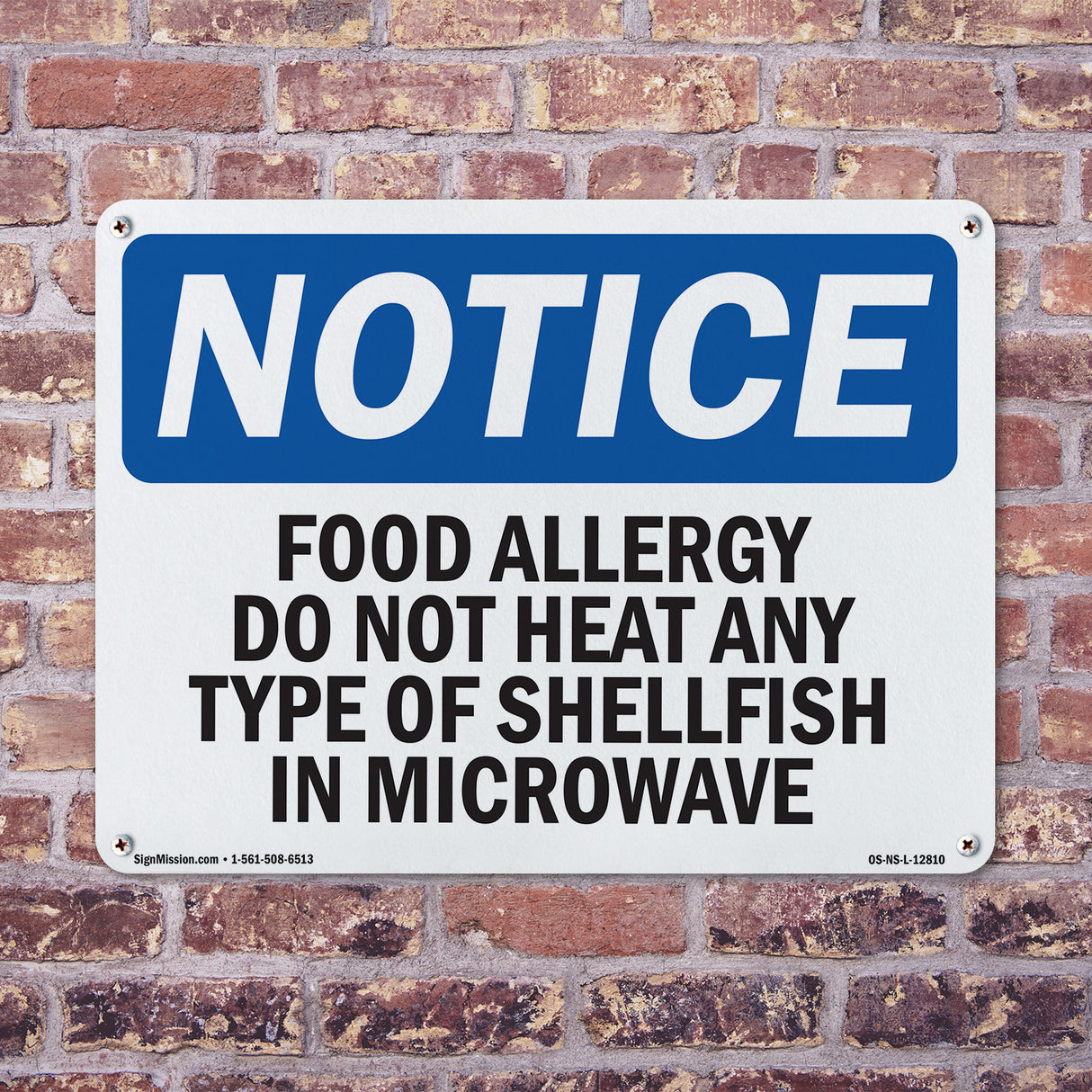 Food Allergy Do Not Heat Any Type Of Shellfish