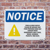 Food Allergy Notice Please Be
