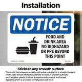 Food And Drink Area No Biohazards