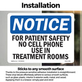 For Patient Safety No Cell Phone