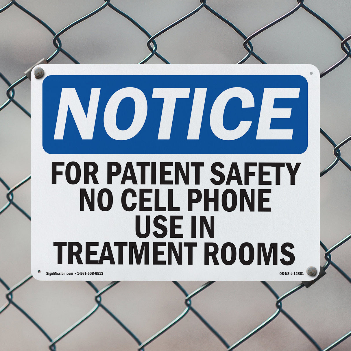For Patient Safety No Cell Phone