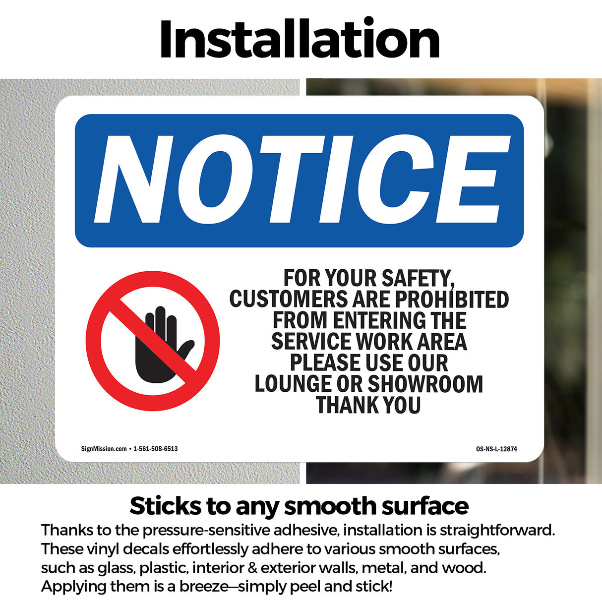 For Your Safety, Customers Are